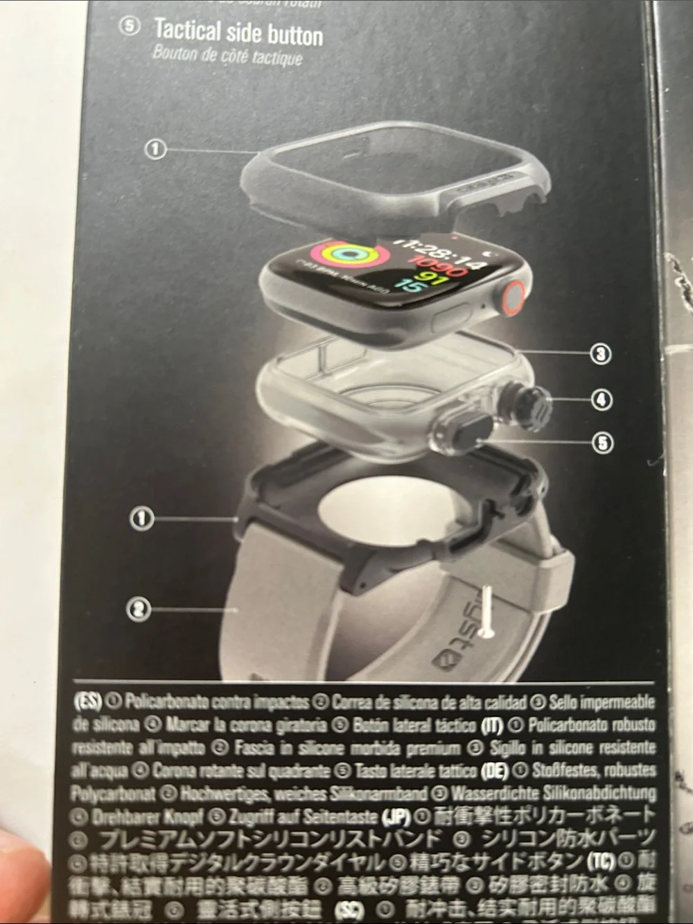 Catalyst Protective Waterproof Case for Apple Watch 44mm — Black